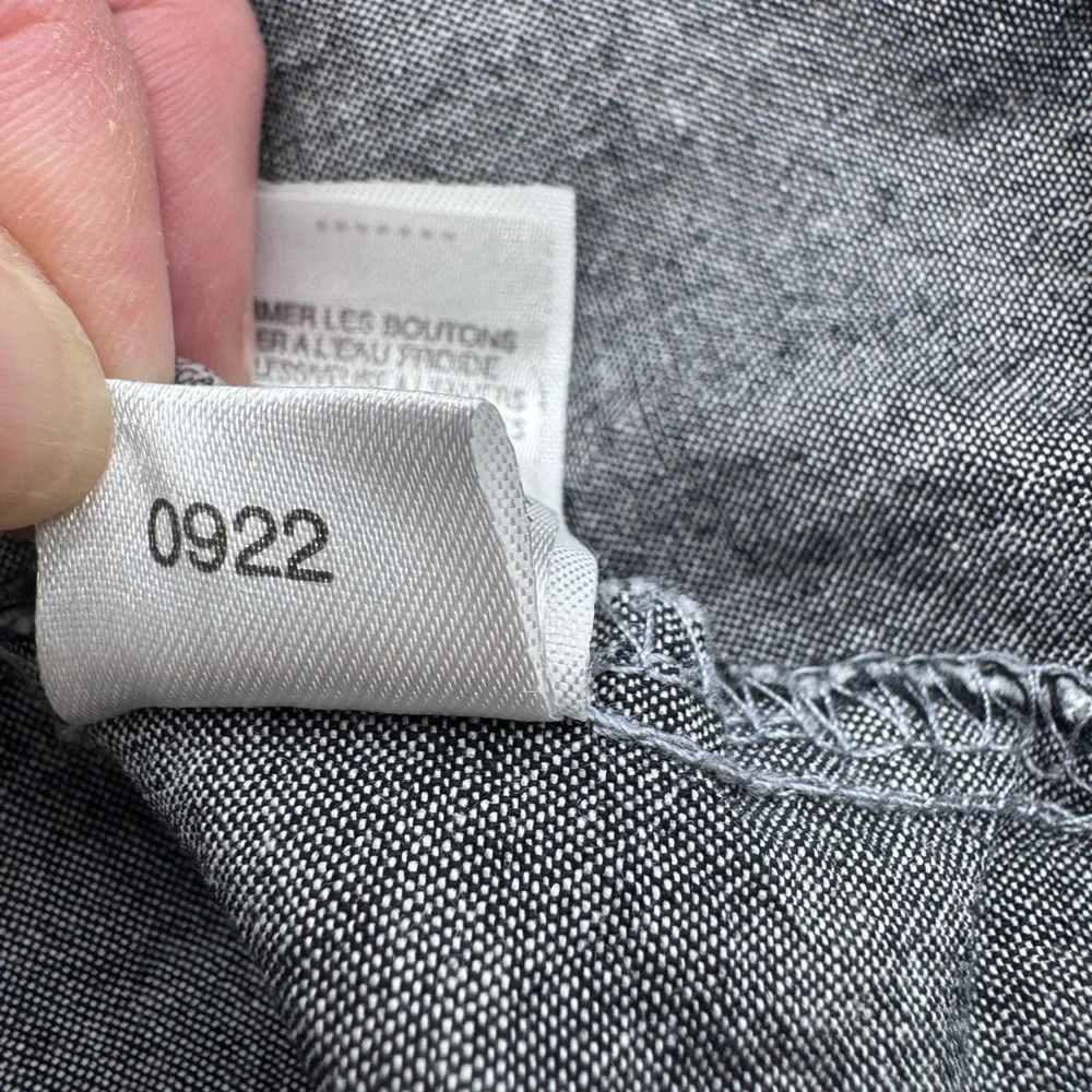 Nike 6.0 Heather Gray Button Down Kids Skater Hooded Shirt, Size‎ L